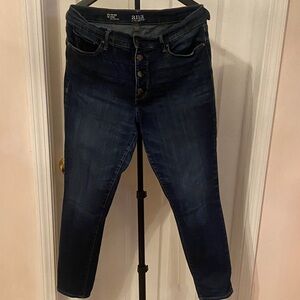 a.n.a Dark Indigo Ankle Jeans